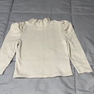 GAP Cream Long Sleeve Kids Tee